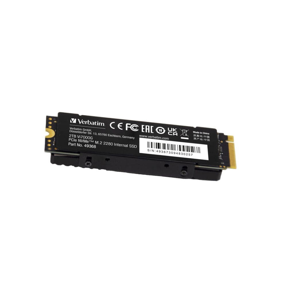 Disco solido Verbatim Vi7000G PCIe NVMe M.2 SSD de 2TB