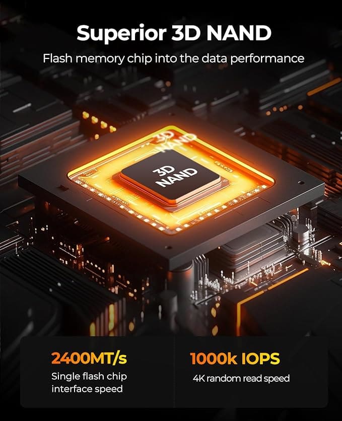Disco Solido ORICO NVMe PCIe 4.0 de 2TB M.2 Disipación de Calor