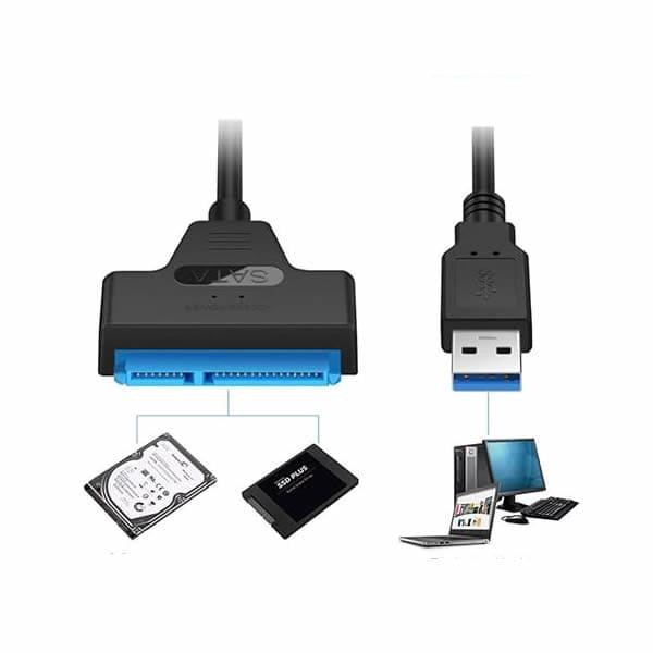 Adaptador Cable Sata a USB 3.0 - DISCO DURO Y MEMORIAS 