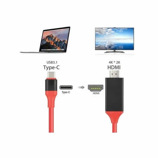 Cable Adaptador Usb Tipo C A Hdmi Original 4k - DISCO DURO Y MEMORIAS 