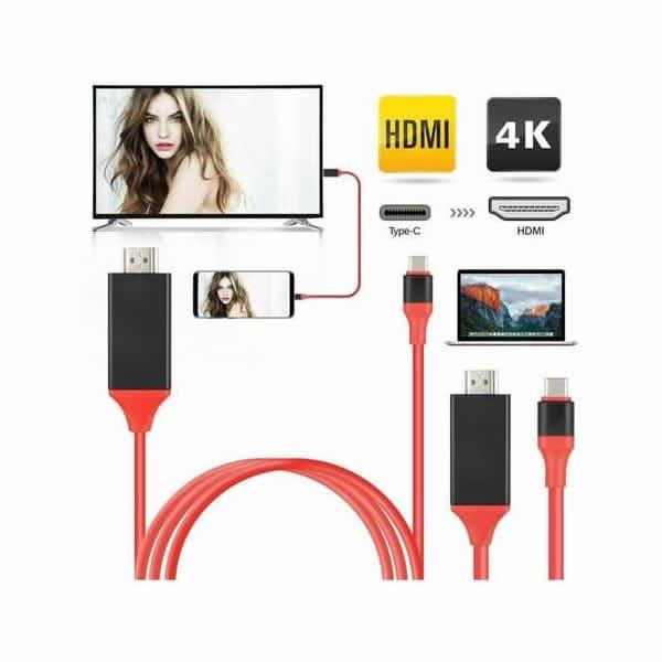 Cable Adaptador Usb Tipo C A Hdmi Original 4k - DISCO DURO Y MEMORIAS 