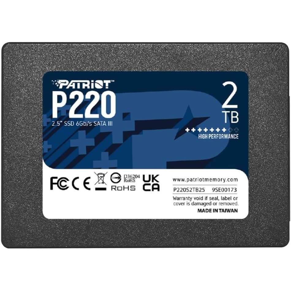 Disco solido SSD Patriot P220 SATA III 2TB Interno