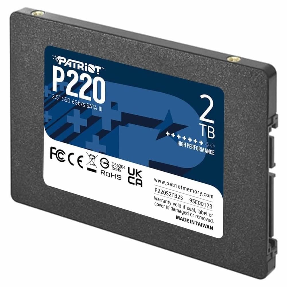 Disco solido SSD Patriot P220 SATA III 2TB Interno