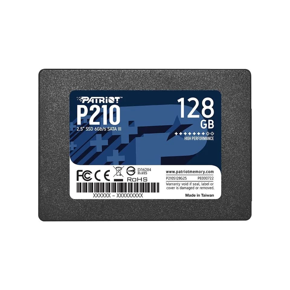 Disco SSD Patriot P210 SATA III de 128GB 2.5 pulgadas