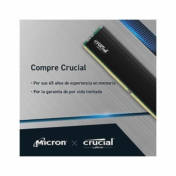 Kit Memoria RAM Crucial DDR4 32GB (2*16GB) 3200 MHz PC - DISCO DURO Y MEMORIAS 