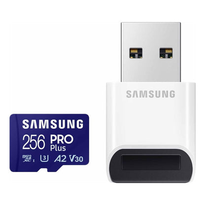 Memoria Micro Sd Samsung 256Gb PRO PLUS Con Lector USB 180MB/s