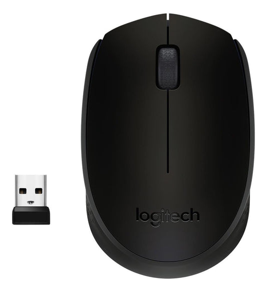 Mouse Inalámbrico Logitech M170 Negro - DISCO DURO Y MEMORIAS 