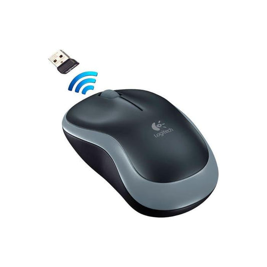 Mouse Inalámbrico Logitech Inalámbrico M185 Gris - DISCO DURO Y MEMORIAS 