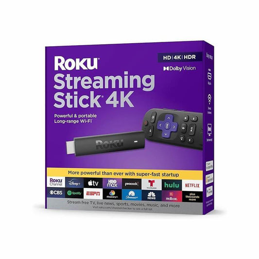 Roku Streaming Stick 4K/HDR/Dolby Vision control remoto TV - DISCO DURO Y MEMORIAS 