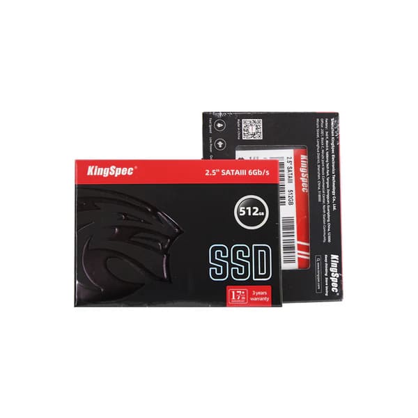 Disco Solido Interno KingSpec SATA III de 512GB de 6 Gb/s