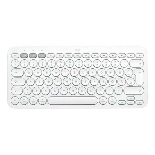 Teclado Logitech Inalámbrico Bluetooth K380 Rosa-Blanco - DISCO DURO Y MEMORIAS 