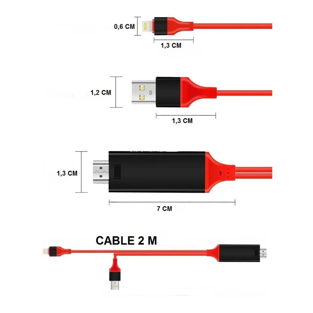 Cable Lightning Hdtv - Disco duro y memorias