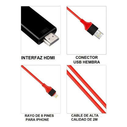 Cable Lightning Hdtv - Disco duro y memorias